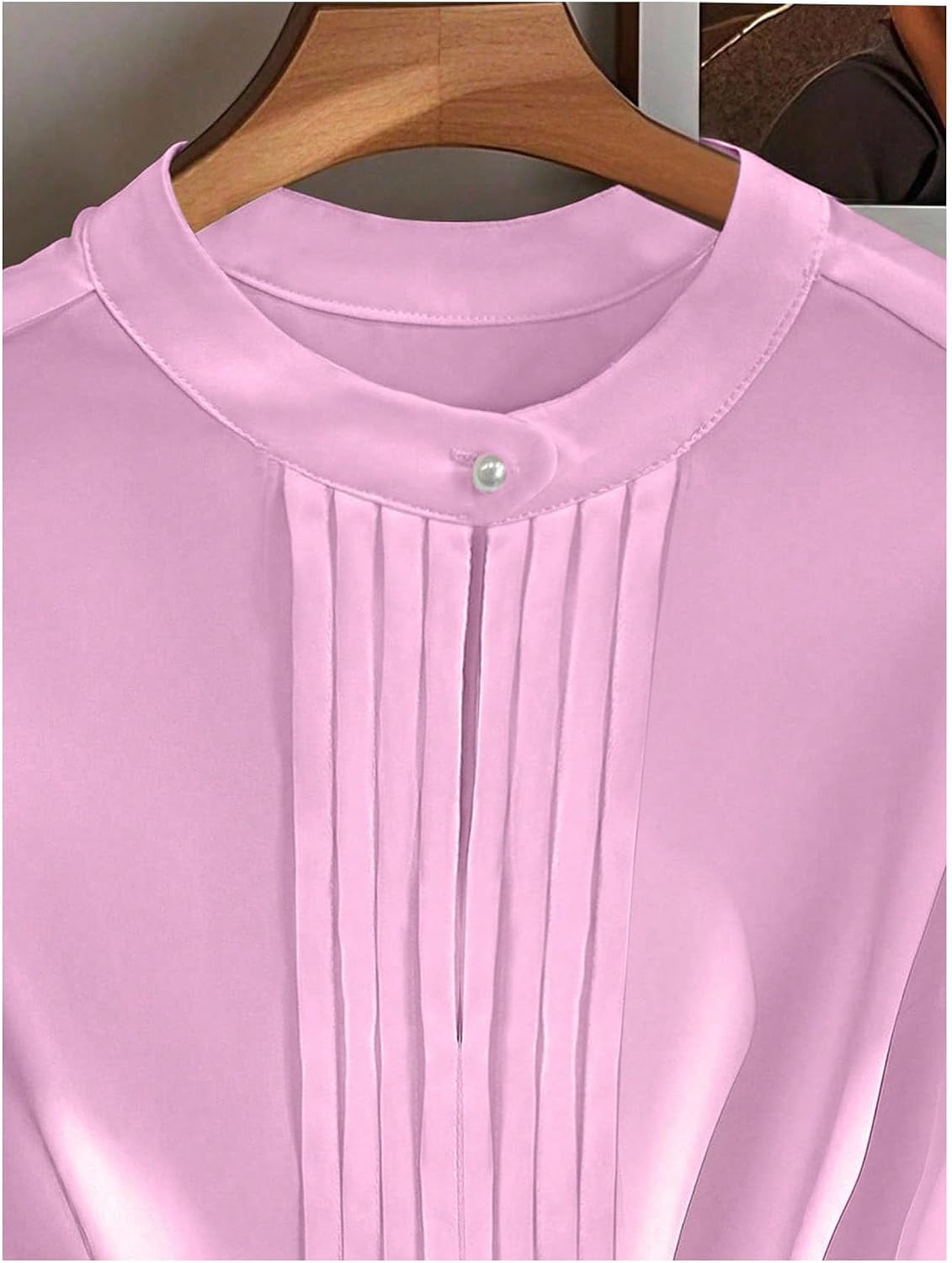 SHENHE Women's Dressy Casual Blouse Cap Sleeve Tie Waist Pleated Keyhole Top Business Shirt