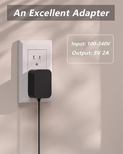 Miniatura 2 de Cable de alimentación Victrola de repuesto para FJ-SW0501500DU Vintage de 3 velocidades 5V CC compatible con cable de alimentación victrola