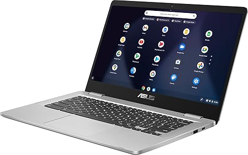 Miniatura 3 de Asus Computadora portátil C423NA Chromebook 14 FHD de 14 pulgadas, procesador Intel Celeron N3350, 8 GB LPDDR4 RAM, 64 GB eMMC, WiFi 802.11AC,