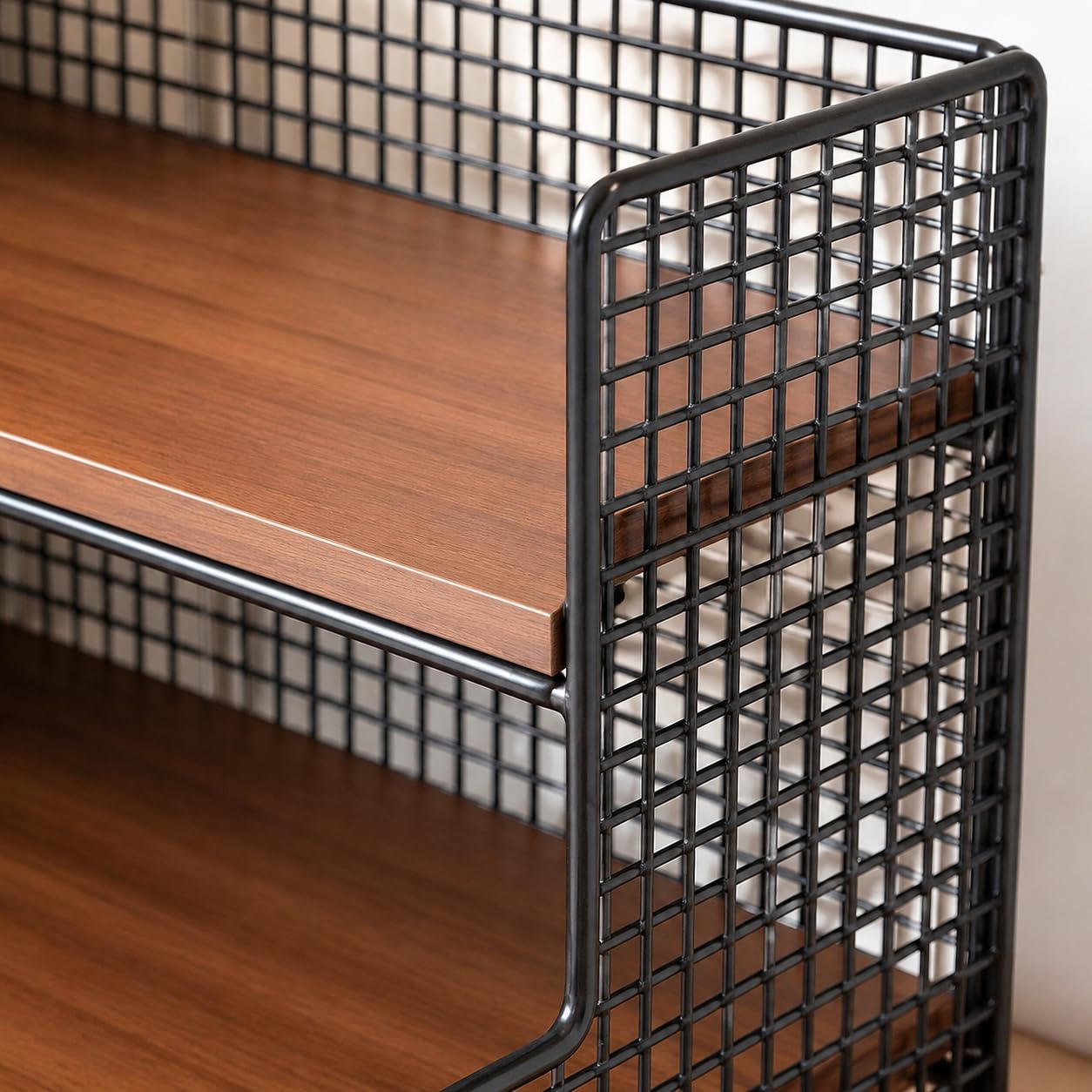 Scaffale multiuso a 2 ripiani, 40 cm, per cucina e bagno, con ripiani in legno, per soggiorno e ufficio