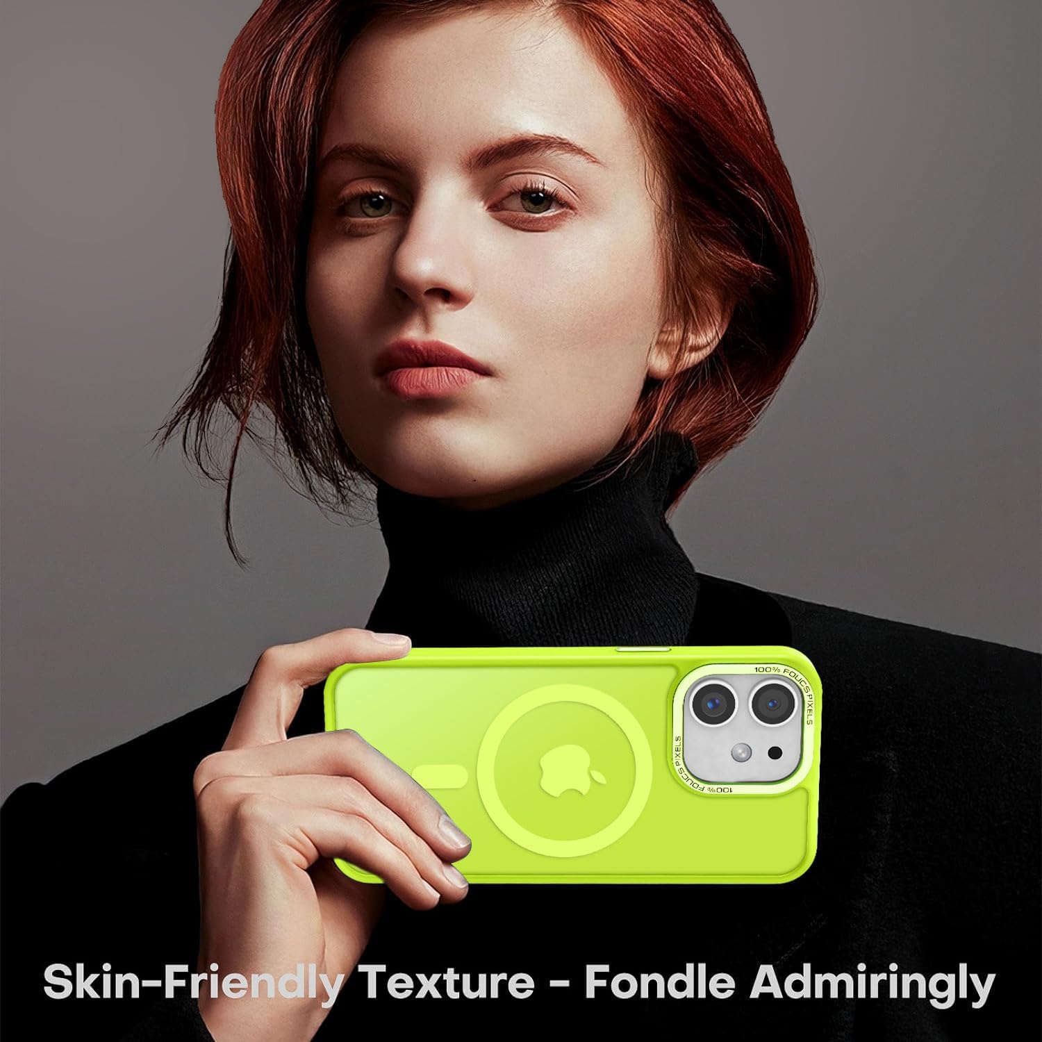 Newfuture Designed for iPhone 13 Case & iPhone 14 Case with Magnetic [13 FT Military Drop Protection] [Compatible with Magsafe] Slim Shockproof with Anti-Fingerprint Phone Case, Fluorescent Green - Image 7