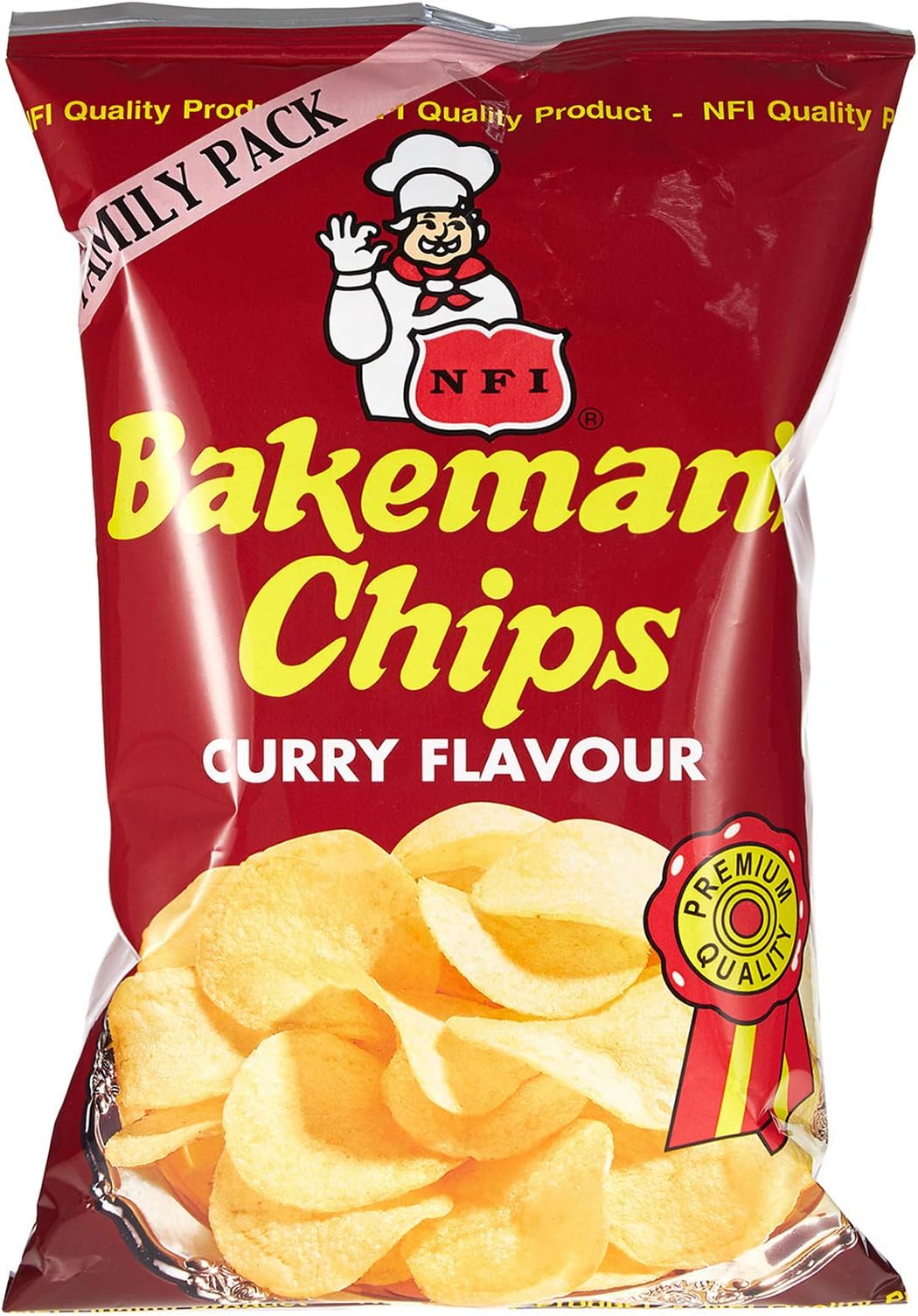 Bakeman's Potato Chips, Curry Flavour, 100 gm