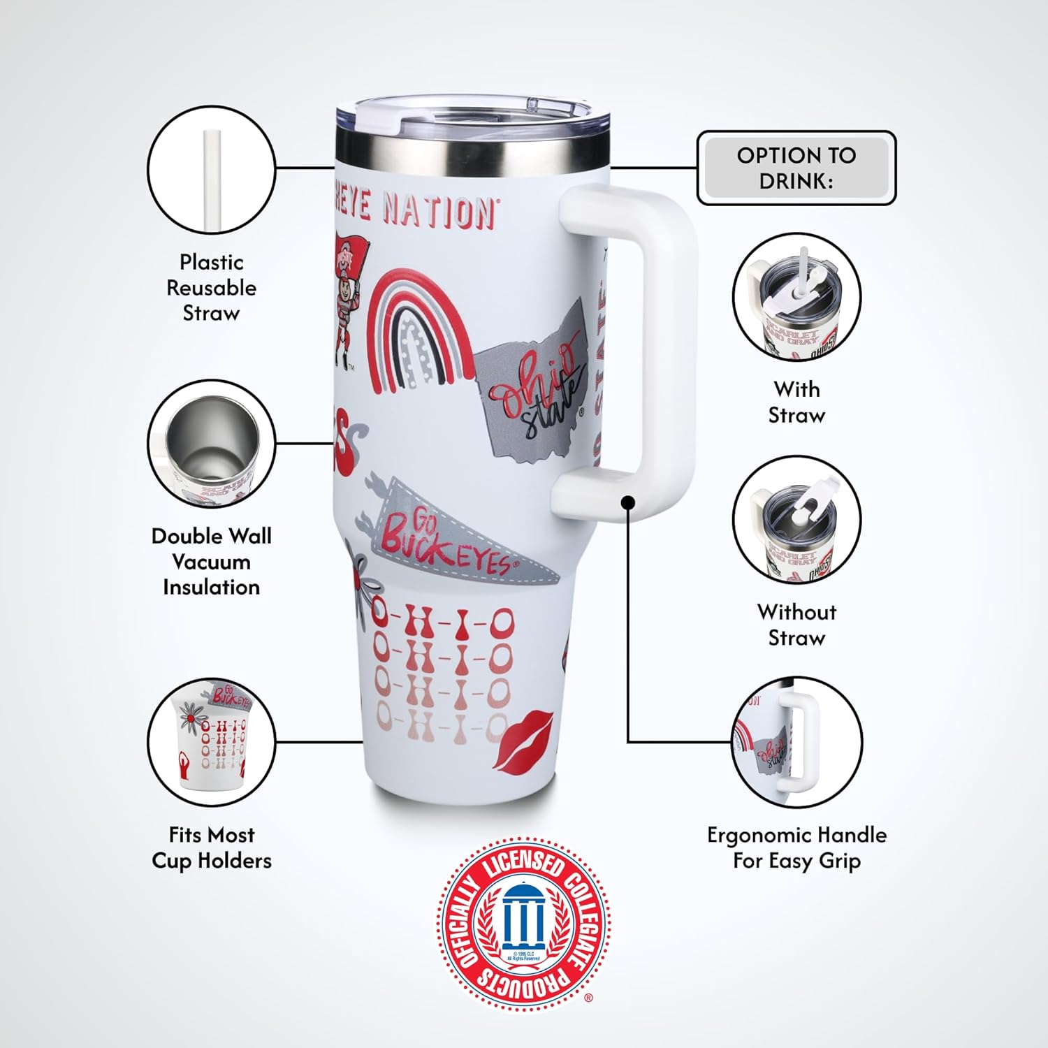 The Memory Company Officially Licensed NCAA - Texas A&M University 40oz Team Spirit Game Day Tumbler - Image 6