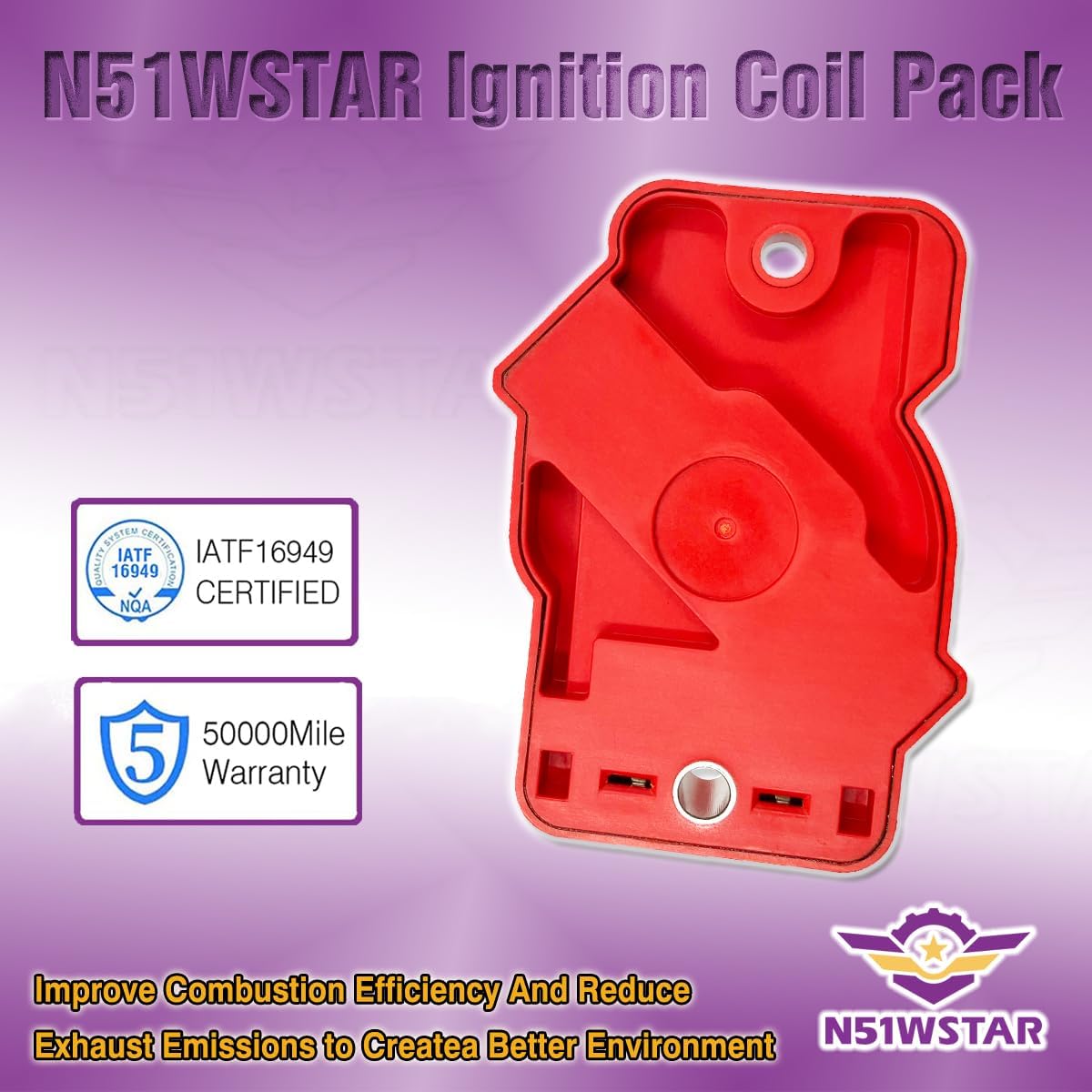 PERFORMANCE IGNITON COIL PACKS DR39 D555 DR47 SET OF 2 COMPATIBLE WITH Buick Century Cadillac Deville Eldorado Seville Chevrolet Cavalier Corvette GMC Sonoma Isuzu Pontiac Sunfire L4 V8