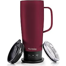Nextmug Ultra - Temperature-Controlled, Self-Heating Travel Mug (Burgundy - 24 oz.)