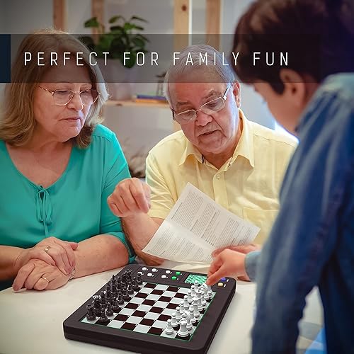 Miniatura 5 de TOP 1 CHESS Juegos de ajedrez electrónicos de mesa, tablero de ajedrez electrónico de entrenador parlante con habilidades de varios niveles, el