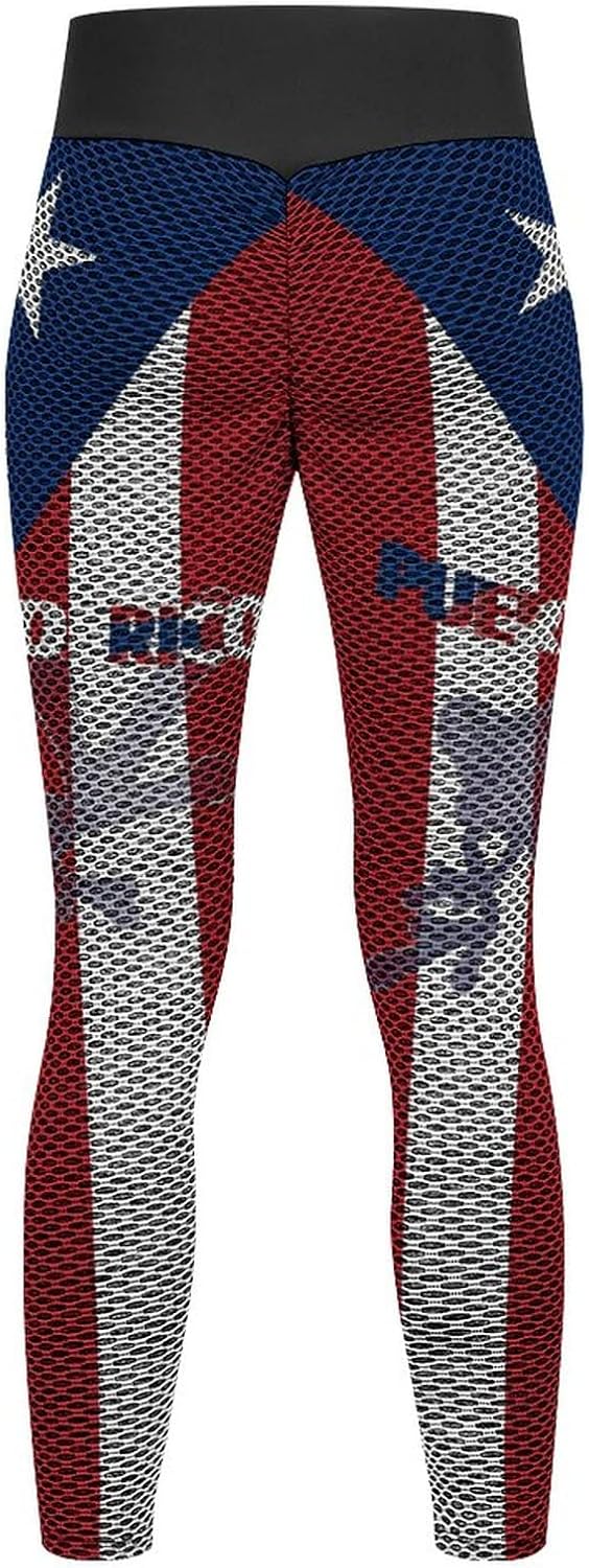 TAIZIYEAH Puerto Rico Flag-Frog Wen Yoga Pants for Womens Summer Top M