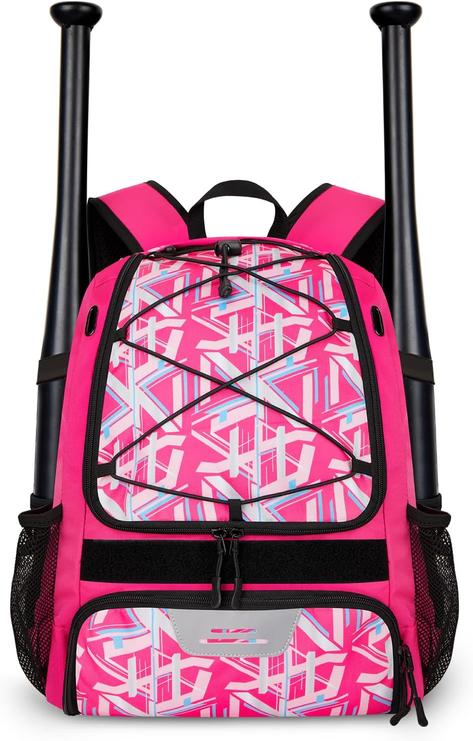 Youth Baseball Bag, Bat Backpack for Softball, T-Ball Backpack with Shoes Compartment & Baseball Equipment & Gear