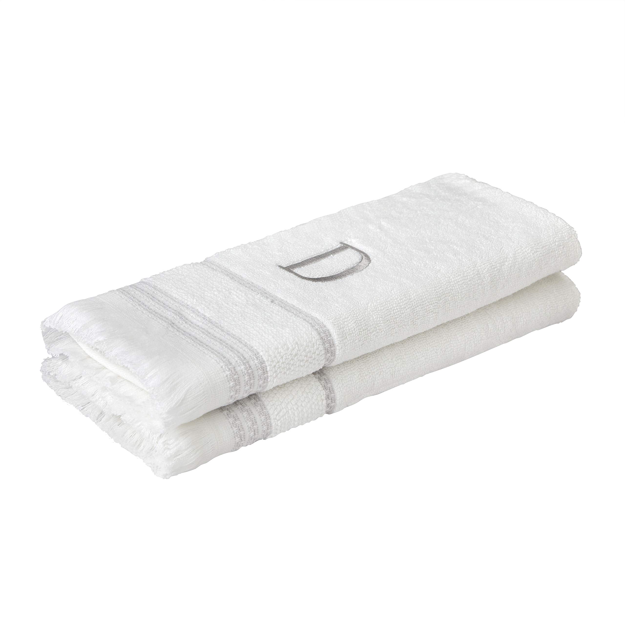 SKL Home Hand Towel Set, D, Cotton, White, 16x26 - Image 3