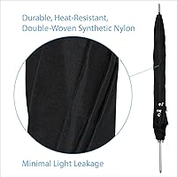 Vista 3 de BRITEK Paquete de 2 Paraguas reflector de estudio profesional de 32 pulgadas (31.5 in) negro + blanco con funda protectora, piezas de metal