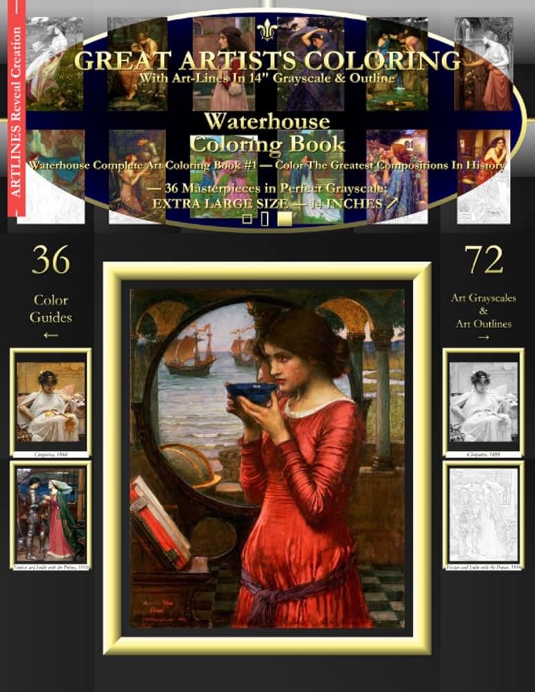 Amazon | Waterhouse Coloring Book: Waterhouse Complete Art