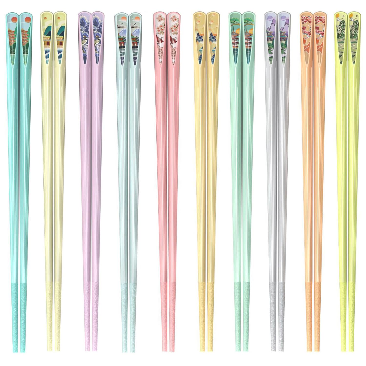 Reusable Fiberglass Chopsticks - 10 Pairs -6 Reusable Fiberglass Chopsticks - 10 Pairs -6