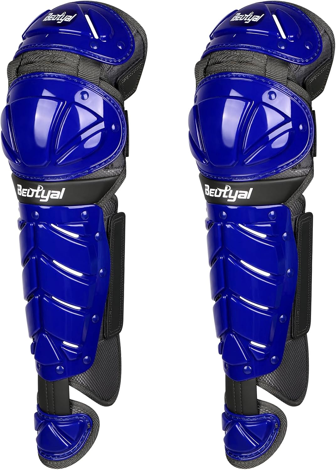 Baseball Softball Catcher Leg Guards Shin Guards for Youth Adult 12"-Youth Blue