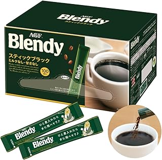 AGF(エージーエフ) ブレンディ スティックブラック 100本 【 スティックコーヒー 】【 水に溶けるコーヒー 】【 インスタントコーヒー 】