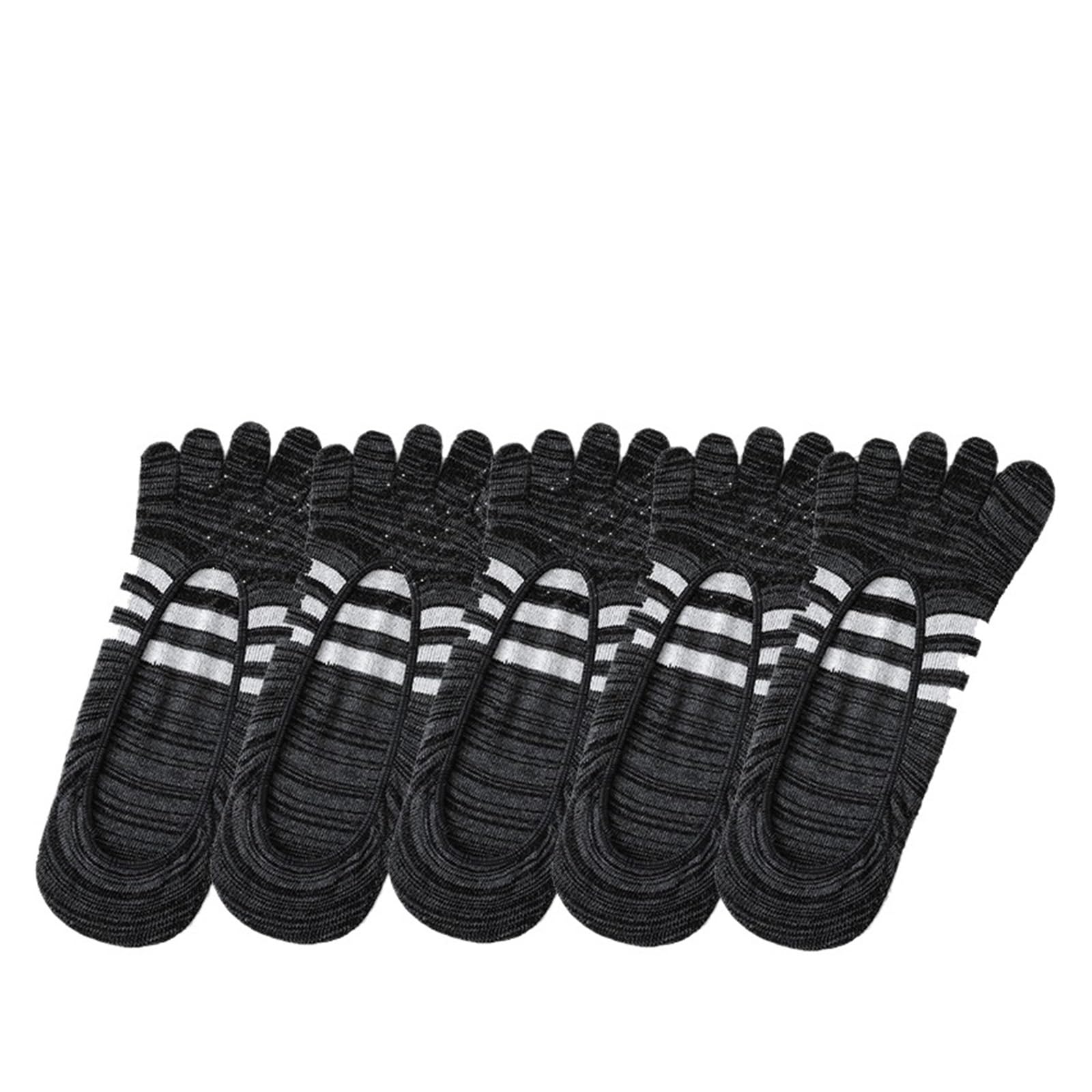 ITRHJTGP Finger Socks Five-Toed Socks Tabi Flip Flop Mens Running Kintoe Hiking for Fitness(Black)