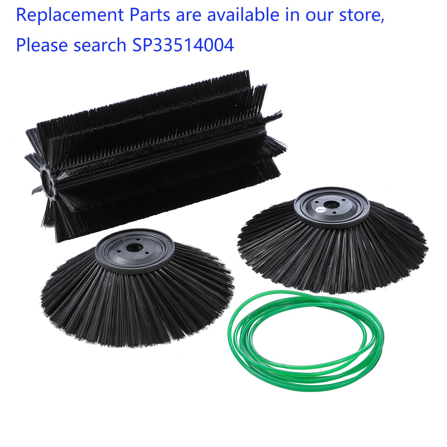 KATSU Tools Spazzatrice Manuale, 2 Spazzole Laterali, Contenitore Rifiuti da 55L, Larghezza di Spazzamento 1050mm, Manico Regolabile e Pieghevole, per Uso Interno ed Esterno 335140