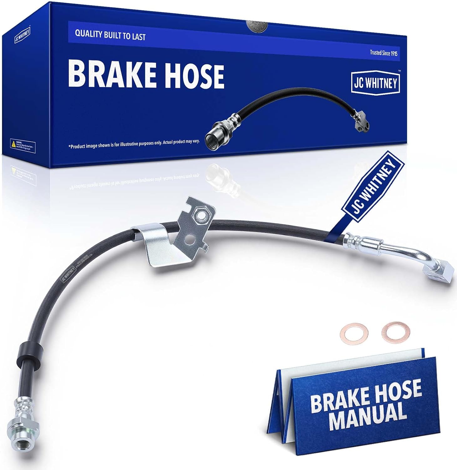 JC Whitney JFBAJCWBHH00136 Front Right Brake Hydraulic Hose - Compatible with Dodge Journey 2009-2020