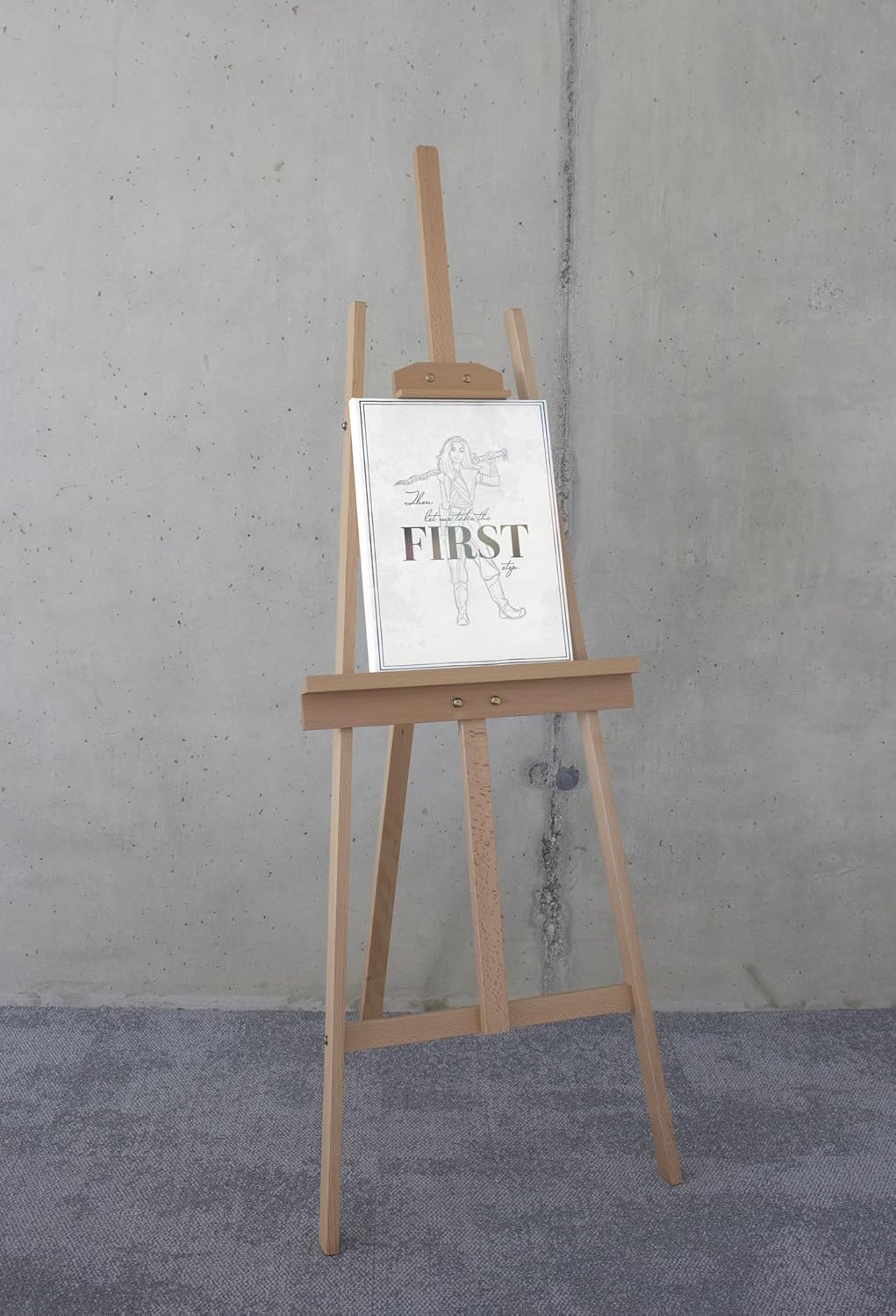 Komar Disney Raya First One Stretcher Frame in Real Wood Frame Size 30 x 40 cm Children's Room Canvas Picture Wall Picture Children's Room Canvas Picture Wall Picture