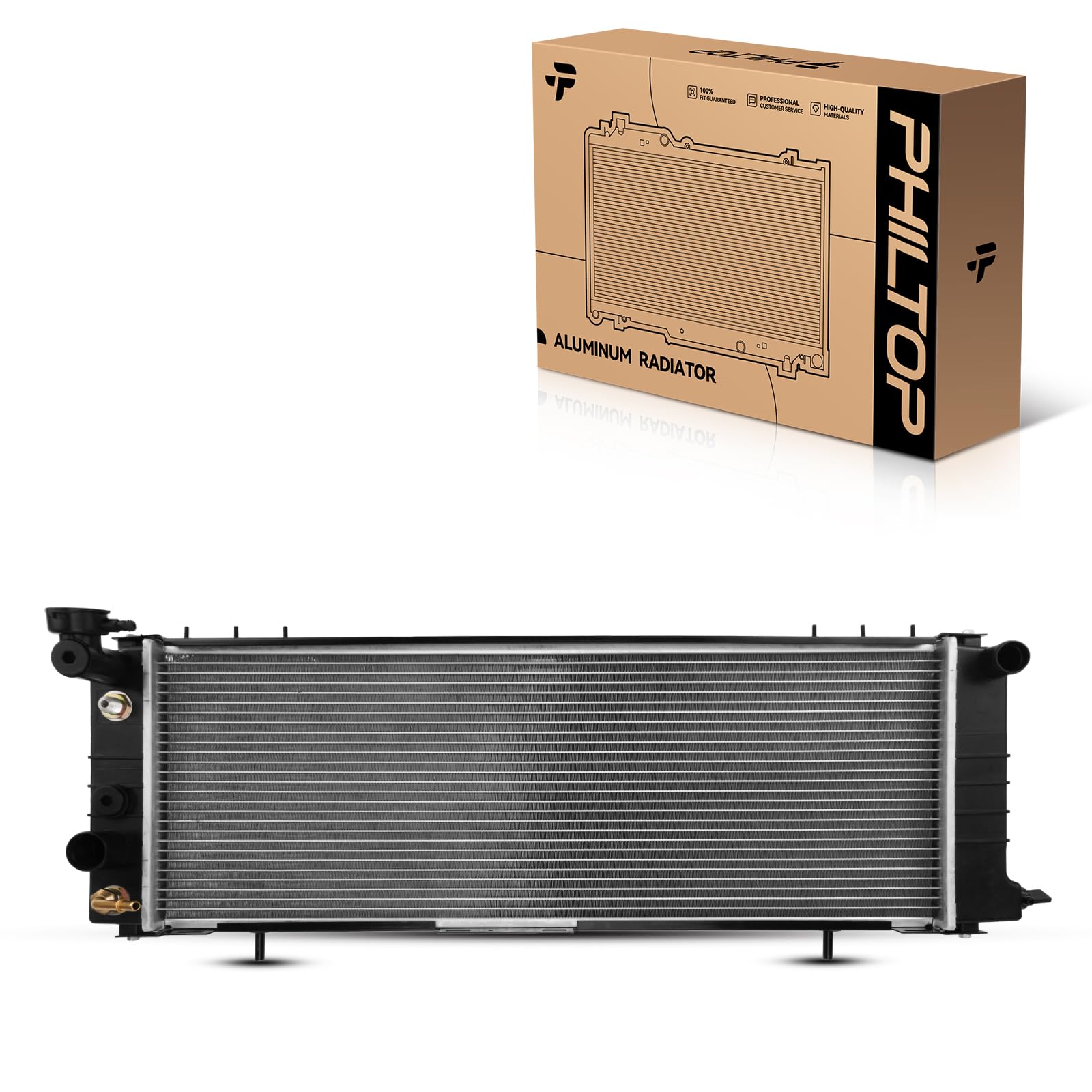 PHILTOP Radiators Car for 1998-2001 Cherokee, 1991-1997 Cherokee 4.0L, 1991-1992 Comanche 4.0L CU1193