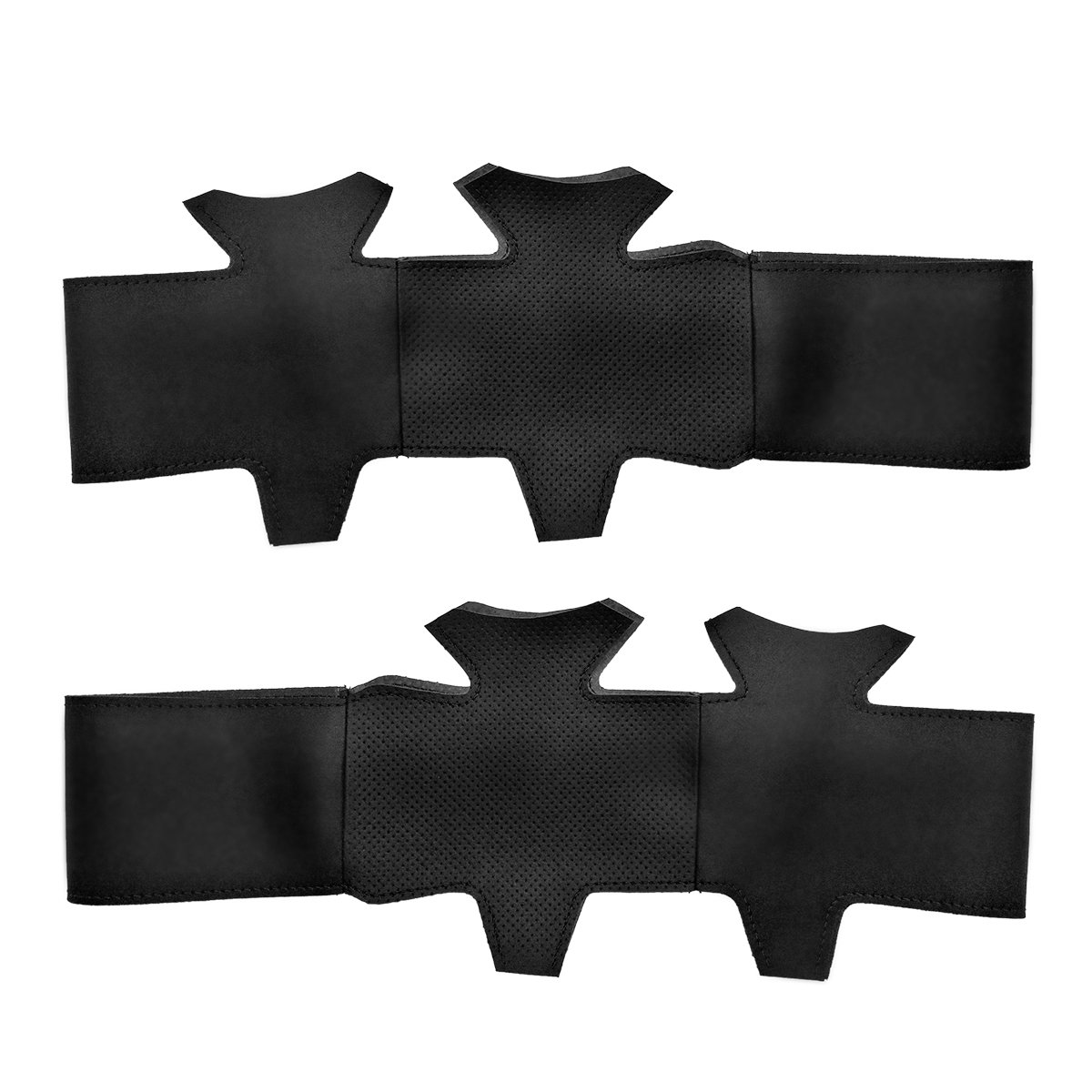 MEWANT Funda de Volante para Nissan Almera (N16) / X-Trail (T30) / Terrano 2 / Almera Tino / Micra / Primera Cubierta de Volante Hecha De Cuero Sintético Cuero De Microfibra Coser a Mano