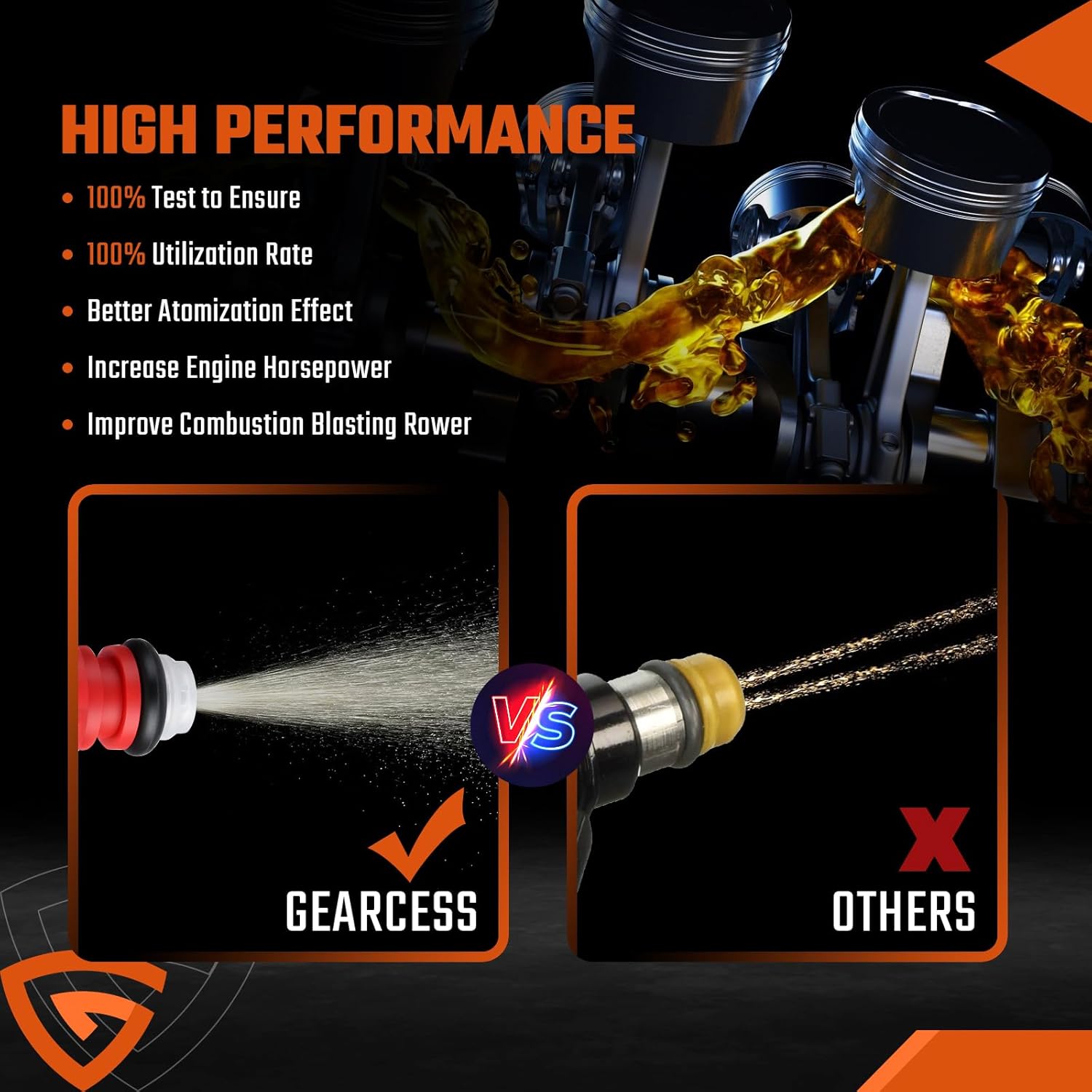 12 Holes Fuel Injectors Fit For Jeep: Wrangler/TJ/Liberty / (Grand) Cherokee | Fit For Ford: Mustang/Escape | Fit For Dodge: Fit for Ram 1500/Dakota, 3.0L/3.7L/3.8L/3.9L/4.0L V6, 0280156161(6 Pcs)