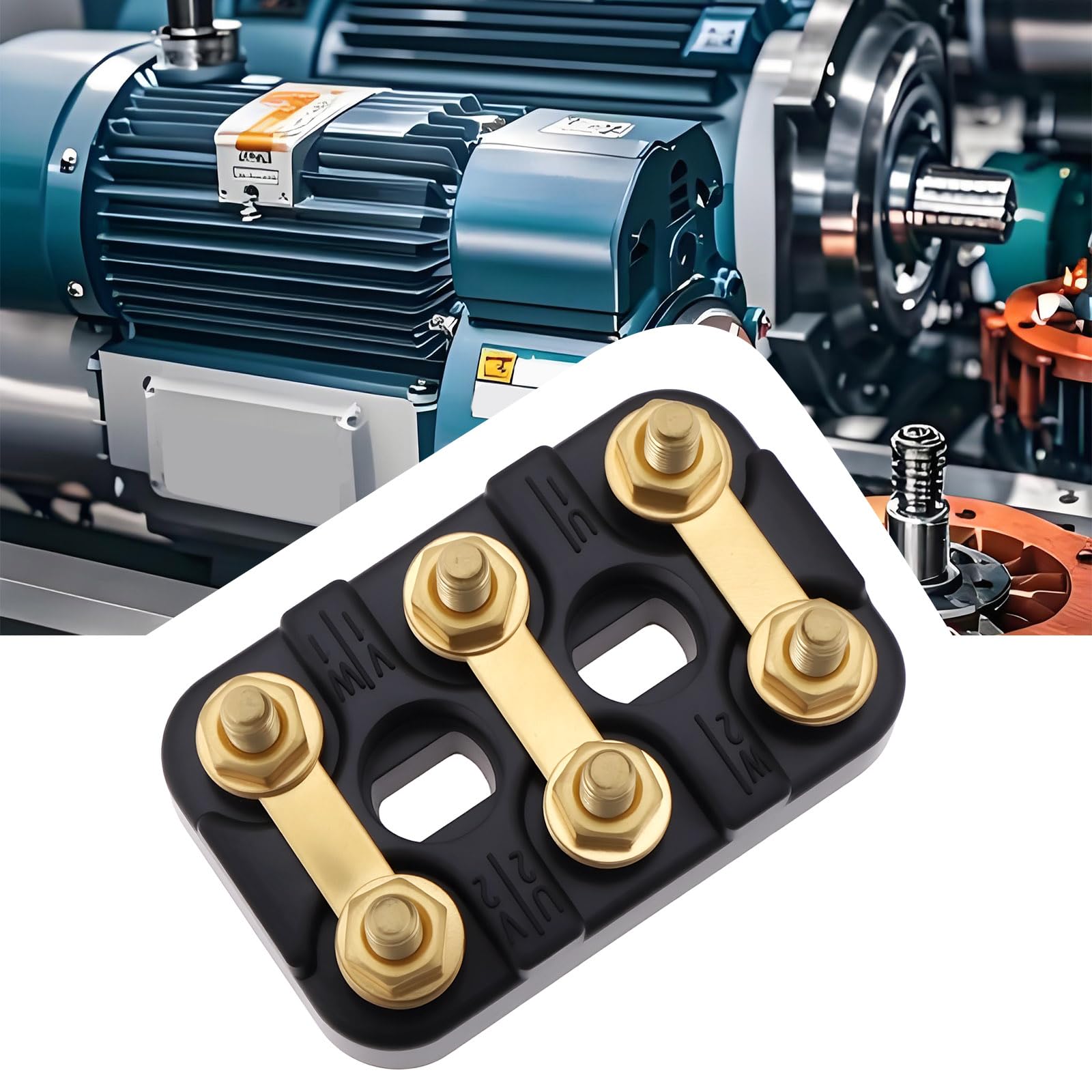Be In Your Mind 2Pcs M4 Electric Motor Terminal Block 50x32mm Suitable for Most Electric Motors Generators - Image 2