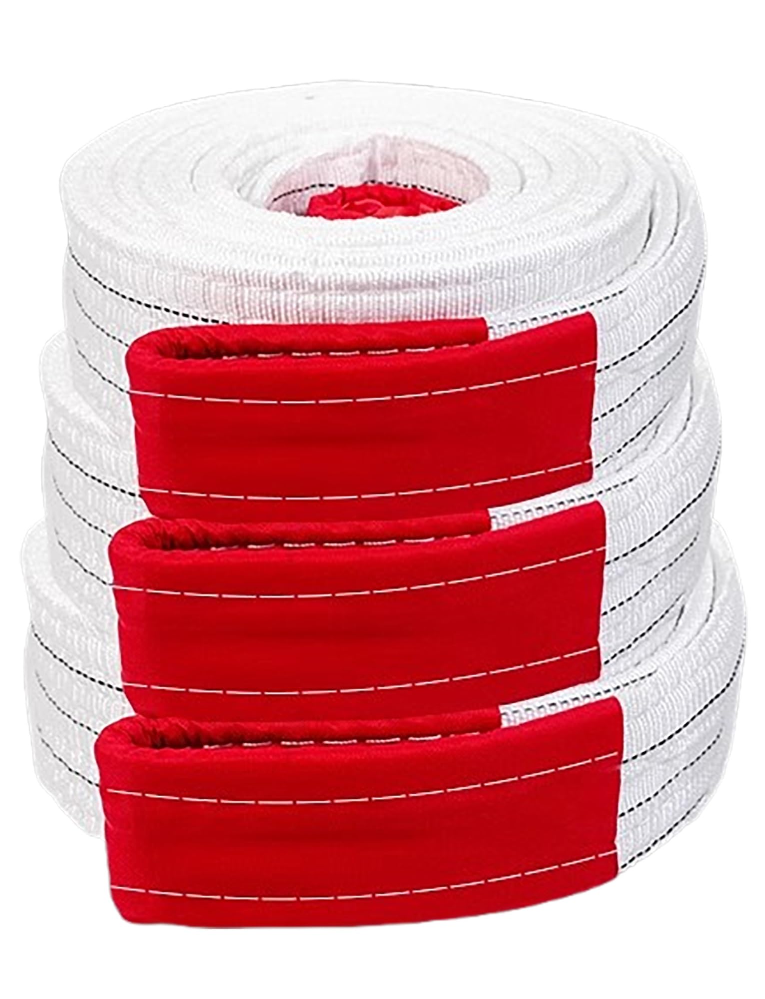 Hochleistungs-Hebebänder – 4-lagiges, flaches Nylongewebe für Krane, Hebezeuge, Industrieanlagen und Anhänger – verschleißfest,1 ton-2 Meters