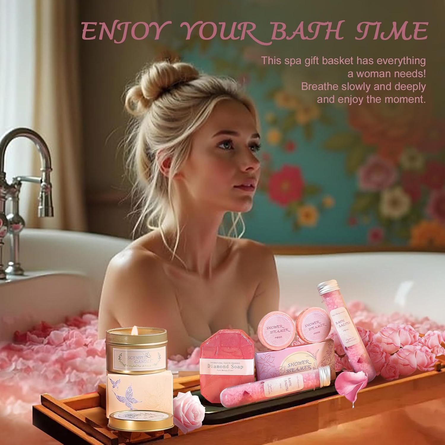 Valentine's Day gift for Women, Birthday Gifts for Women Who Have Everything, Spa Gifts Basket for Her, Get Well Soon Gift Sets for Girlfriend, Sister, Mother, Wife, Daughter. - Image 3