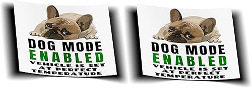 Miniatura 3 de Calcomanía de seguridad para ventana de seguridad para mascotas de 4 pulgadas, compatible con Tesla Model S, 3, X e Y, paquete de 2