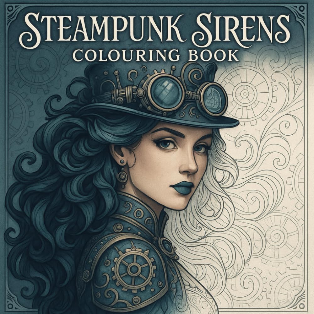 Steampunk Sirens: A Colouring Book of Elegant Machines and Mystical Women