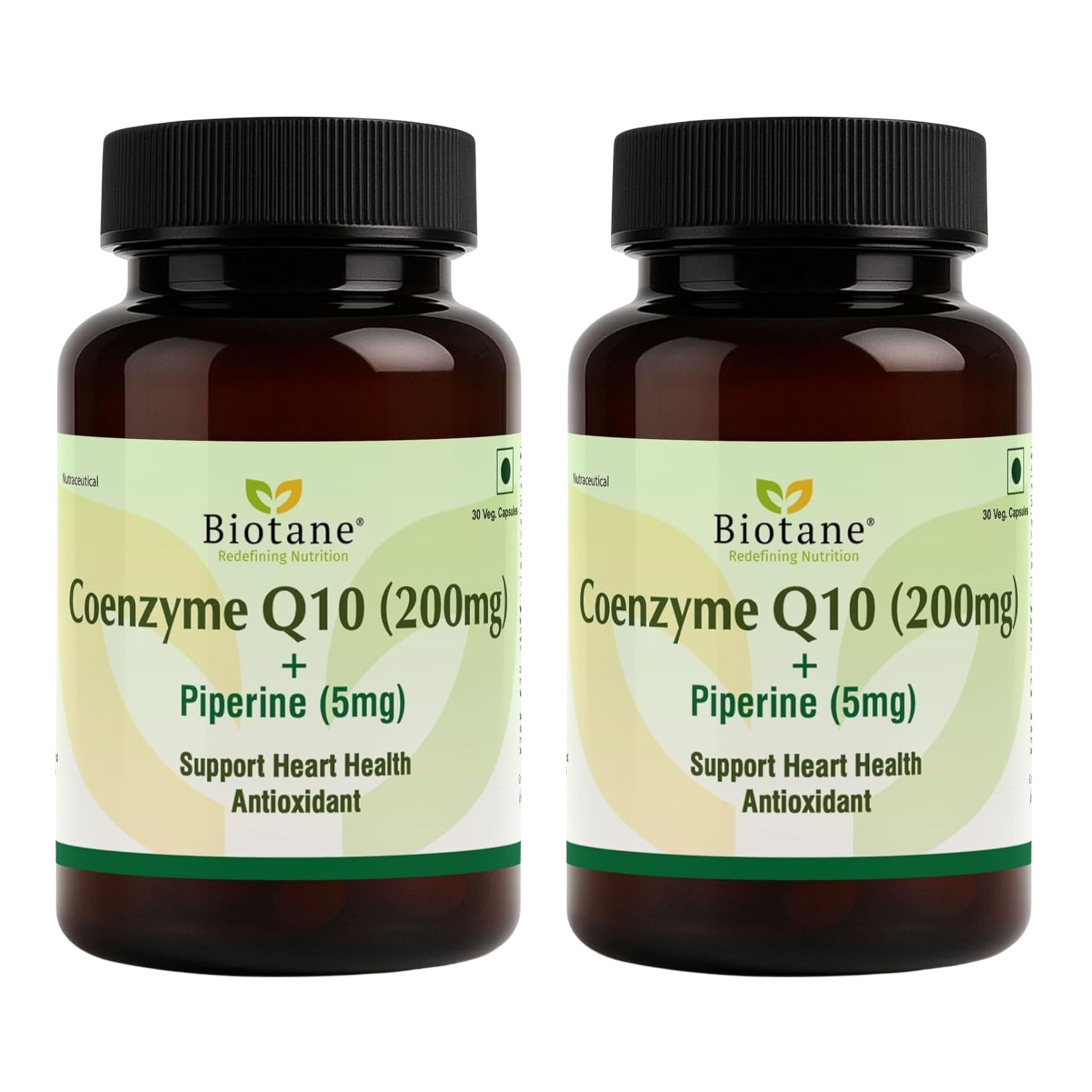Biotane Coenzyme Q10 (CoQ10) 200 mg with Piperine 5mg | Support Heart Health & Cellular Wellness | High Absorption I High Strength I Made in Technical Collaboration with Vitane Pharma USA I For Men and Women I 30 Veg Capsule (Pack of 2)-image-40