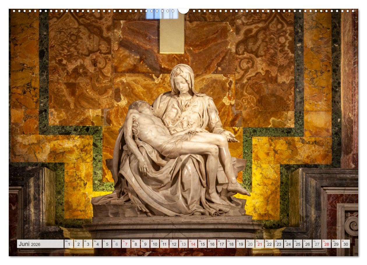 Italien - Rom (hochwertiger Premium Wandkalender 2026 DIN A2 quer), Kunstdruck in Hochglanz: 12 Monate mit wunderbaren Reisefotos aus der italienischen Hauptstadt (CALVENDO Orte)