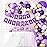Waenerec Purple Happy Birthday Banner Sign Happy Birthday Bunting Banner Garland for Kids Girl Woman Birthday Tea Party Decorations Bunting Flag Birthday Party Supplies