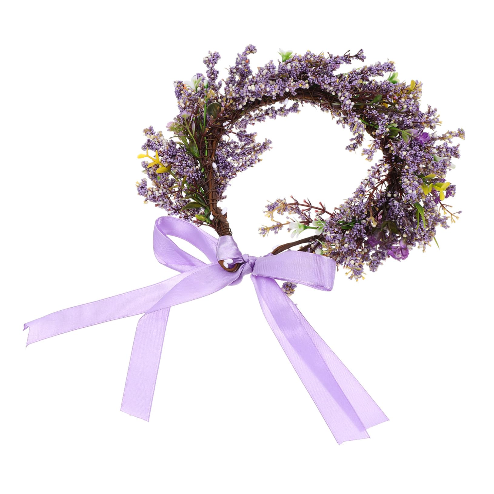 VICASKY 4 Pezzi Sposa con Fiori Artificiali Realistici Fascia Cerimoniale per Matrimonio Feste e Foto Accessorio per Ragazze e Damigelle Stile Hawaiano