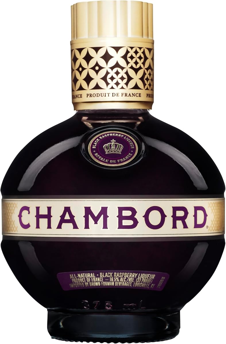 Licor de frambuesa negra Chambord, botella de 375 ml, prueba 33