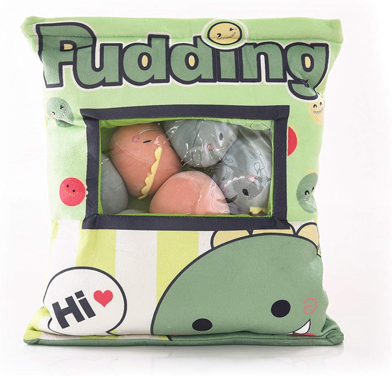 REFAHB Stuffed Throw Pillow Plush Dinosaur Removable Animal Toys Gift for Kids Boys