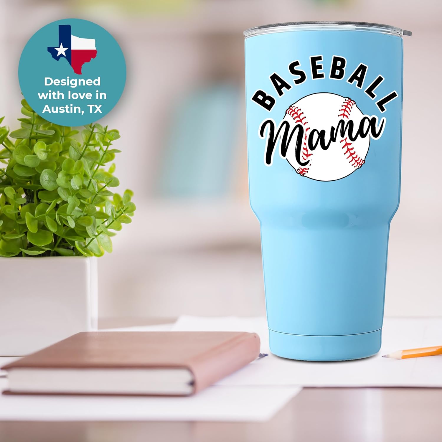 Baseball Mama Tumbler 30oz, Unique and Thoughtful Presents for Sports Mom, Baseball Coffee Travel Mug, Ideal Present Picks for Her Birthday, Game Day, Mother's Day, Christmas, Gift Ready - Image 9