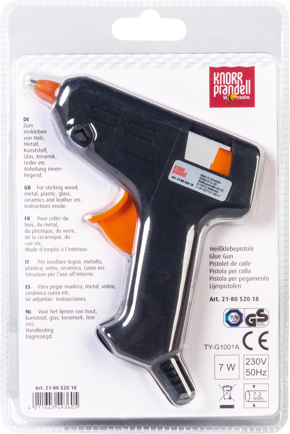 Knorr Prandell 8052018 Mini Glue Gun 110–240 V / 10 W
