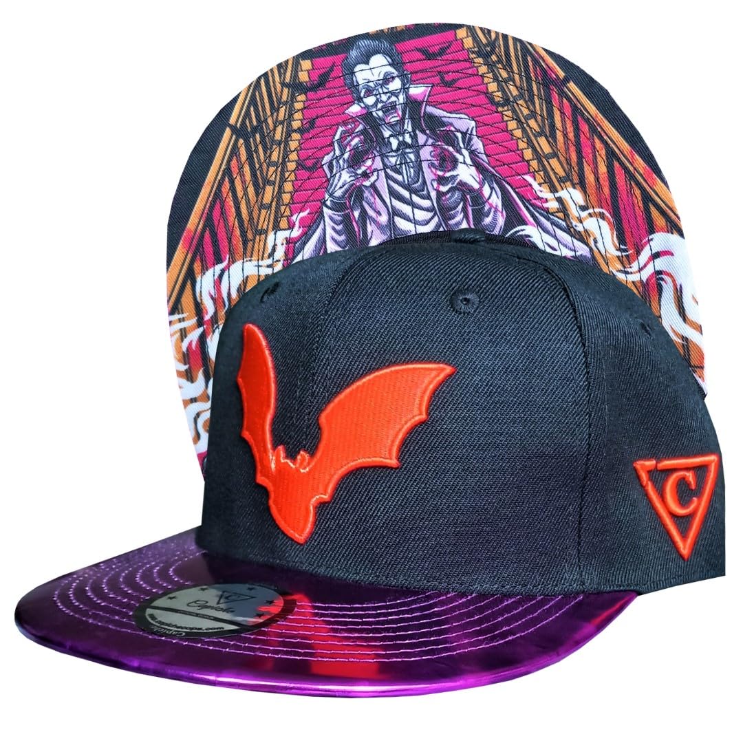 Capiche Unisex The Vampire [99+ Variations] Snapback Cap Men's Cap - Baseball - Hat - Art - Visor - Men - One Size - Tattoo - Men - Women, One Size