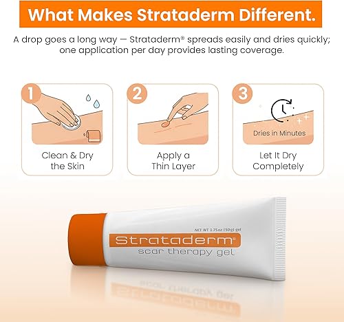 Miniatura 5 de Gel de Terapia Cicatricial Profesional Strataderm  Cicatrices viejas y nuevas de cirugía general, trauma, heridas, quemaduras, picaduras, acné y