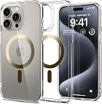 Spigen Case for iPhone 15 Pro Case, Ultra Hybrid MagFit [Anti-Yellowing] Designed for Apple iPhone 15 Pro - Crystal Clear
