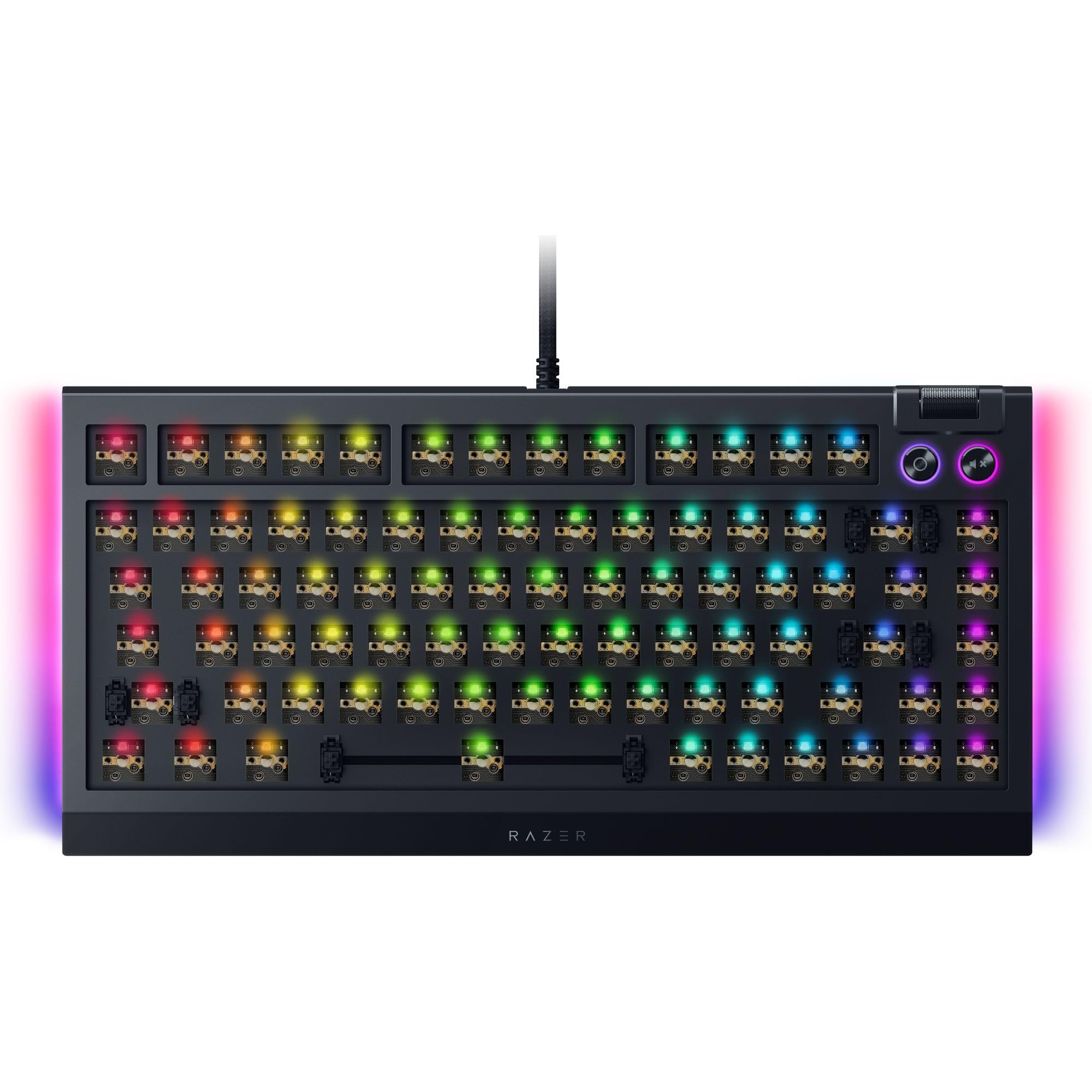 Razer BlackWidow V4 75% Barebones Keyboard Kit, Black