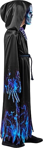 Miniatura 2 de Rubie's Bata y máscara para disfraz de parca azul, como se muestra, talla M