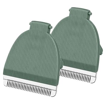 Green Replacement Blades for Meridian Trimmer, Hygienic Ceramic Replacement Blades Compatible with Meridian Body Trimmer Onyx & Sage, 2 Pack