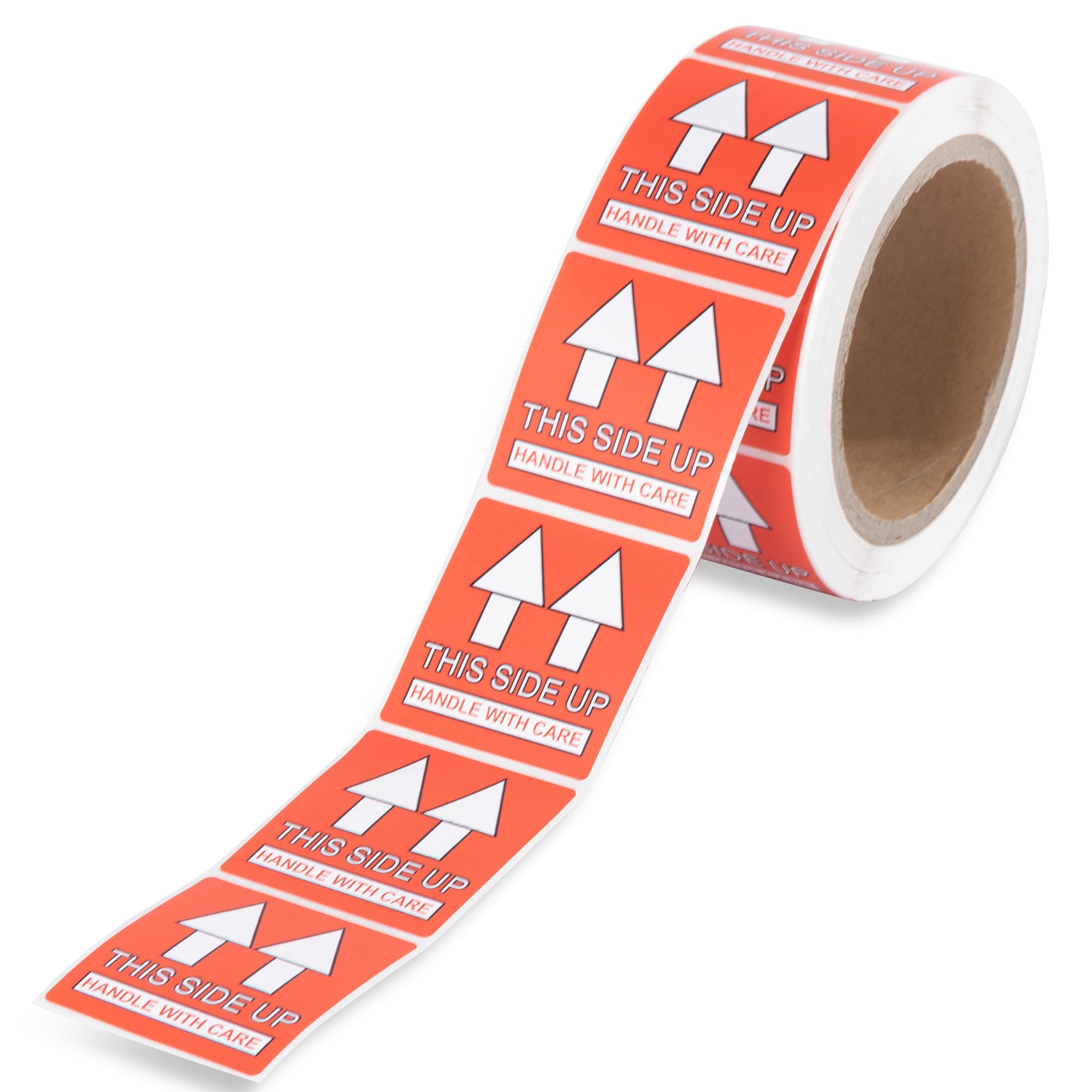 Buy This Side Up Handle with Care Labels 2"x2" Stickers 500 Labels Per