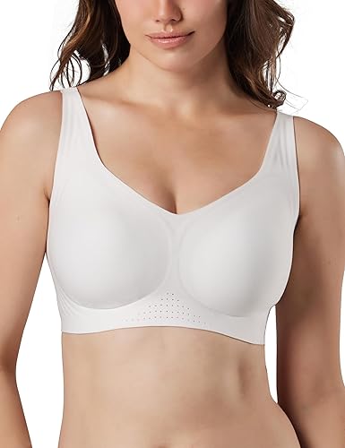Tarbo Seamless Wireless Jelly Push Up Bra for Women - Full Coverage Smoothing Sleep & T-Shirt Bras,No Underwire Soft Support