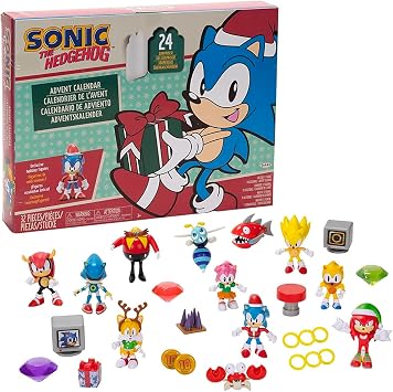 تقويم مجيء Sonic The Hedgehog 2025 - 24 مفاجأة مع شخصيات الحركة الحصرية القابلة للتجميع مقاس 2.5 بوصة!