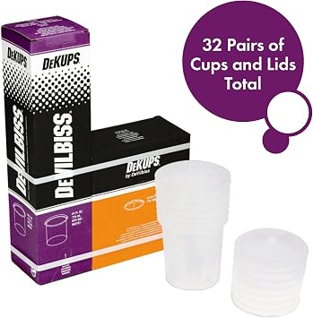 DeVilbiss DPC601 DeKups Diposable Cup and Lid