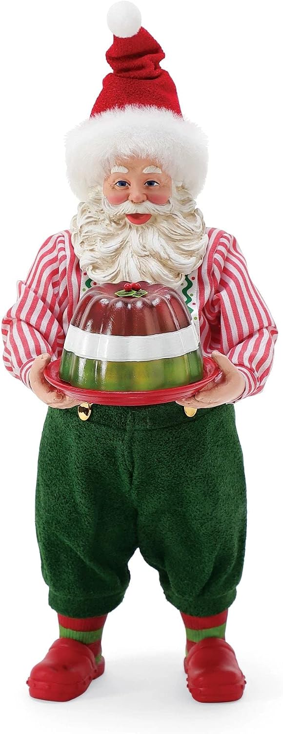 Department 56 Possible Dreams Santa Bon Apetit Always Room for Gelatin Figurine, 10.5 Inch, Multicolor