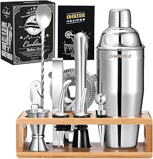 10 Irresistible Christmas Cocktail Recipes That Will Spark Holiday Cheer! 160 GWHOLE Cocktail Shaker 720ML Cocktail Making Kit with Stand 12PCS Bar To...